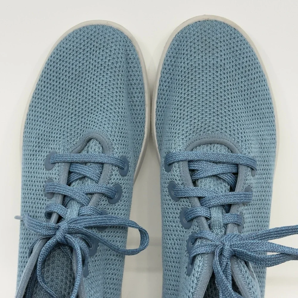 Allbirds Tree Topper Womens 10 Blue Gray Grey Shoes High Top‎ Lace Up Sneakers